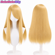 60cm Thickened Long Cosplay Wig  Multi-Color Straight & Curly Anime Style