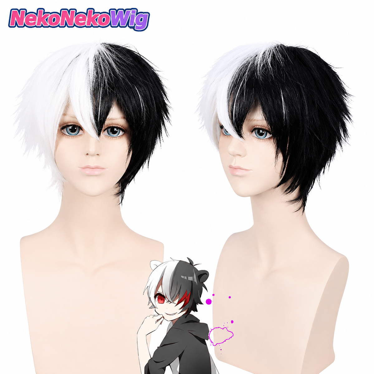 Danganronpa V3 Multi-Character Cosplay Wig  Angie, Tsumugi, Shuichi & More