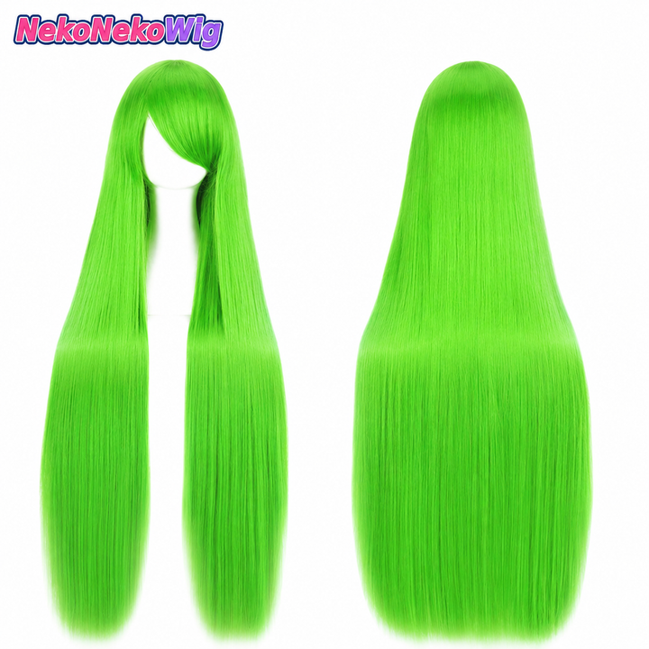 100cm Long Straight Cosplay Wig  Multi-Color Heat-Resistant Anime Styling Wig
