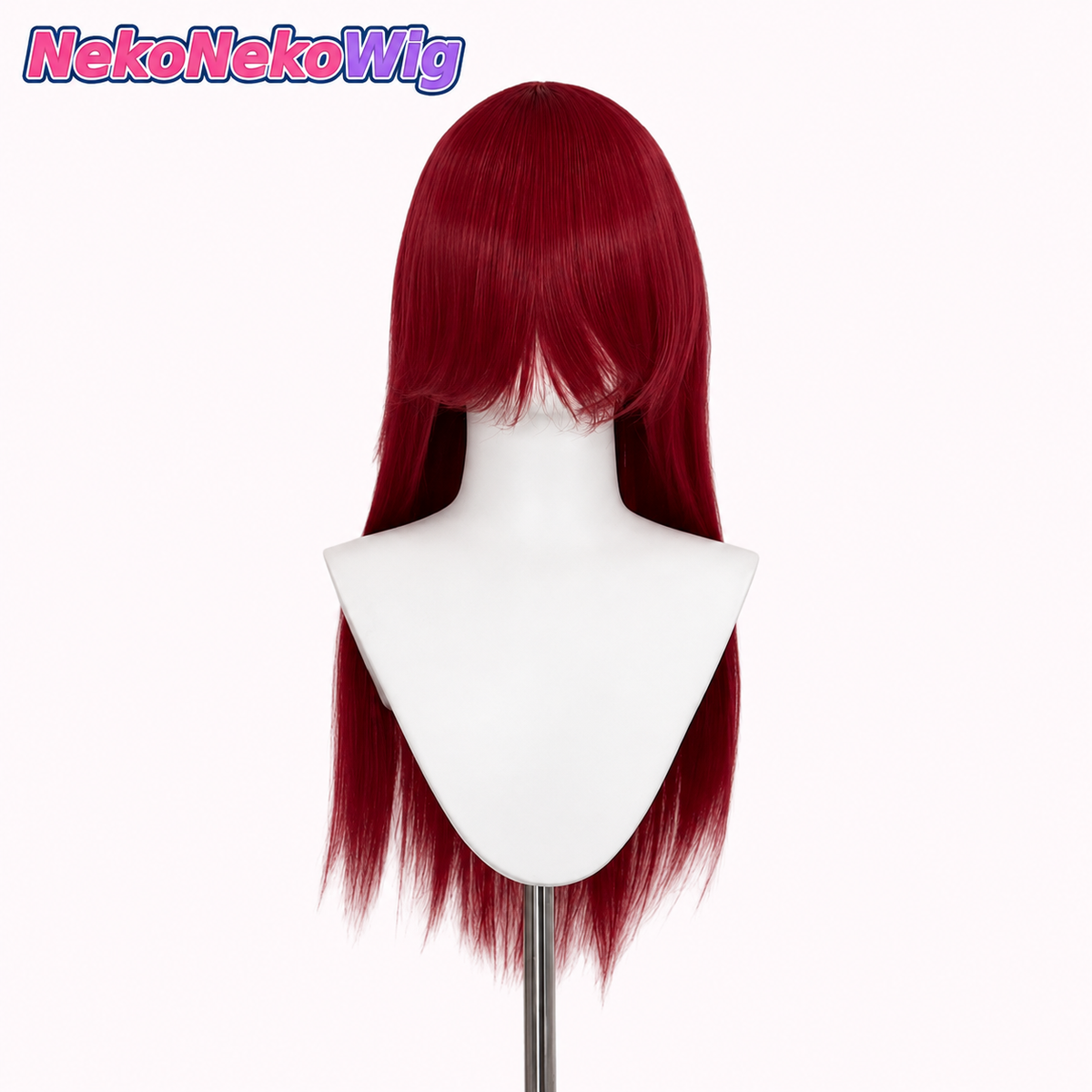 60cm Multi-Color Long Straight Cosplay Wig – Buckle Net Style