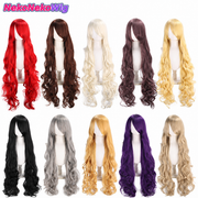 100cm Long Wavy Cosplay Wig – Multi-Color Big Wave Style