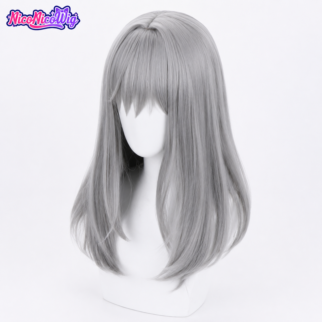 Blue Archive Shiroko Sunaookami Cosplay Wig  Realistic Scalp Top