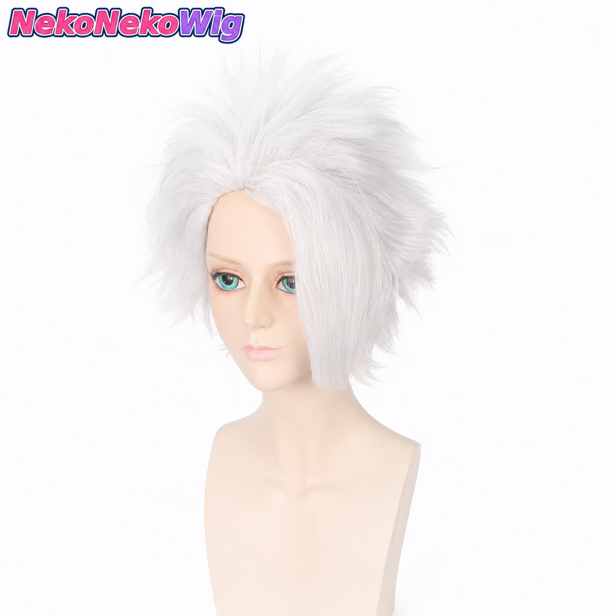 Bleach Toshiro Hitsugaya Cosplay Wig  Silver White Styled Anime Hair