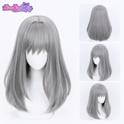 Blue Archive Shiroko Sunaookami Cosplay Wig  Realistic Scalp Top
