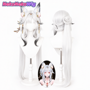 Wuthering Waves Cosplay Wig  Realistic Scalp & Clip-On Ponytail Hairpiece
