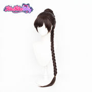 Soul Land Xiao Wu Cosplay Wig - Brown Bun and Clip-On Braid