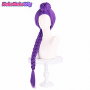 KPop Demon Hunters Rumi Cosplay Wig  Purple 65cm Long Braided Hairstyle