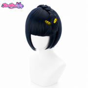 JoJo's Bizarre Adventure Golden Wind Bruno Bucciarati Cosplay Wig  Black Bob Cut Anime Wig