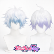 Gintama Gintoki Sakata Cosplay Wig  Pre-Teased Fluffy Top with Custom Gradient Color