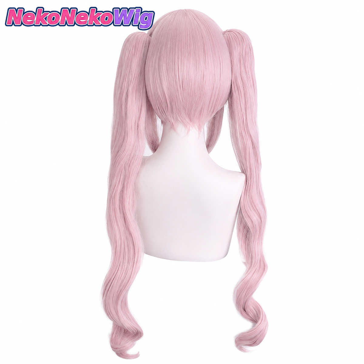 GODDESS OF VICTORY: NIKKE Alice Cosplay Wig  Light Pink Claw-Clip Twin-Tail Style
