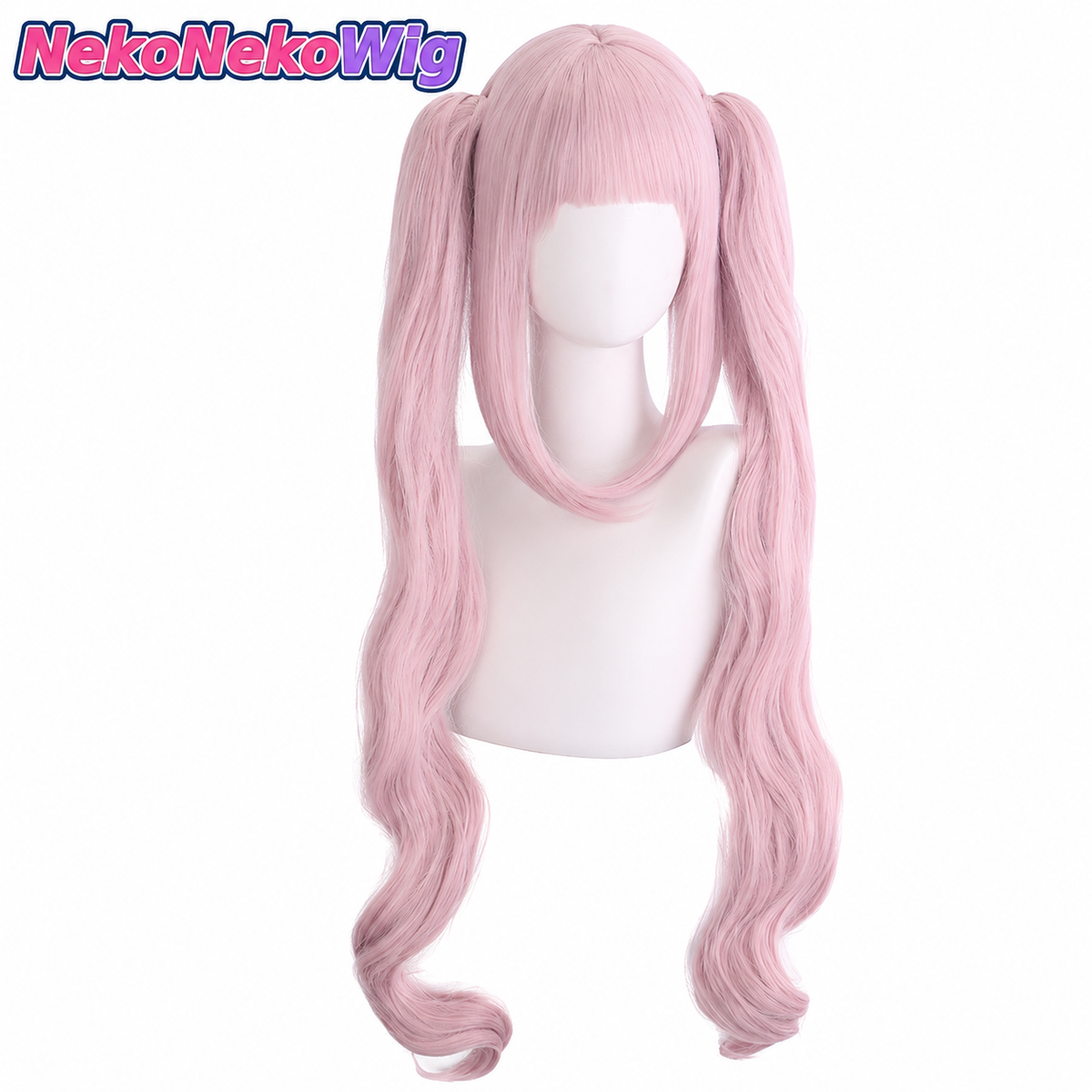 GODDESS OF VICTORY: NIKKE Alice Cosplay Wig  Light Pink Claw-Clip Twin-Tail Style