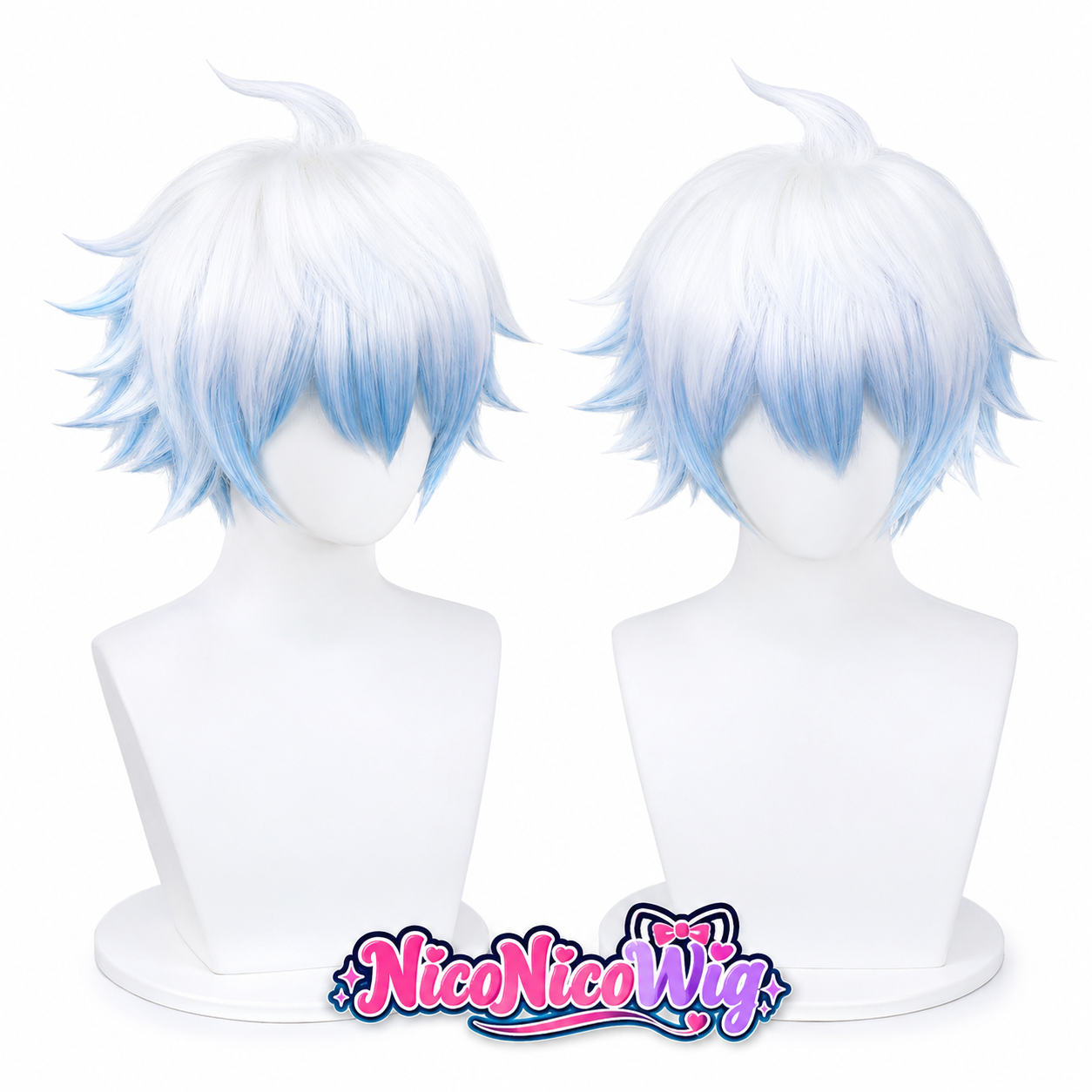 Gintama Gintoki Sakata Cosplay Wig  Pre-Teased Fluffy Top with Custom Gradient Color