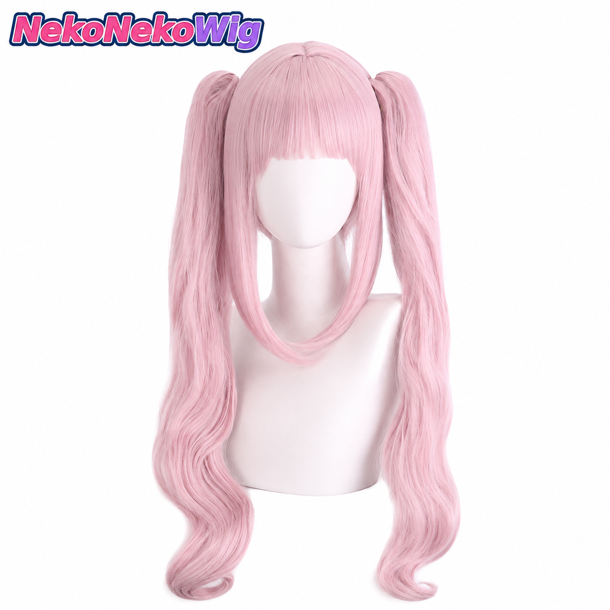 GODDESS OF VICTORY: NIKKE Alice Cosplay Wig  Light Pink Claw-Clip Twin-Tail Style