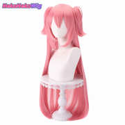 Puella Magi Madoka Magica Ultimate Madoka Cosplay Wig  Smoky Pink Twin Claw-Clip Style