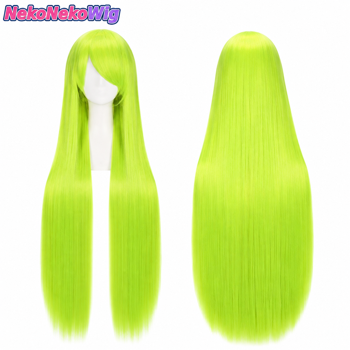 100cm Long Straight Cosplay Wig  Multi-Color Heat-Resistant Anime Styling Wig