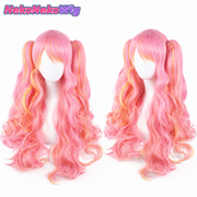 Lolita Long Curly Twin Ponytail Cosplay Wig – Clip-On Twin Tail Style