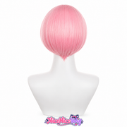 Re:Zero Rem & Ram Cosplay Wigs  Blue & Pink Short Bob Anime Wigs