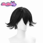 Bungo Stray Dogs Ranpo Edogawa Cosplay Wig - Short Black Flipped Layers