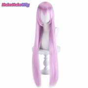 Engage Kiss Kisara Cosplay Wig  Pink-Purple Long Straight Demon Girl Style