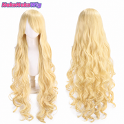 100cm Long Wavy Cosplay Wig – Multi-Color Big Wave Style