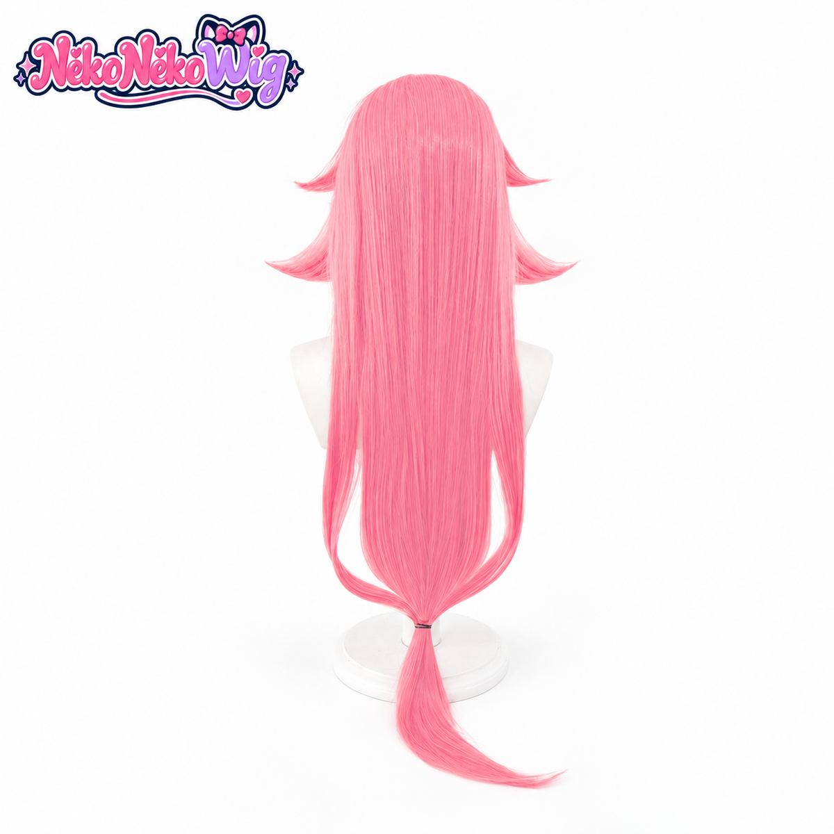 Genshin Impact Yae Miko Cosplay Wig - Long Pink Layered Hair