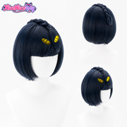 JoJo's Bizarre Adventure Golden Wind Bruno Bucciarati Cosplay Wig  Black Bob Cut Anime Wig