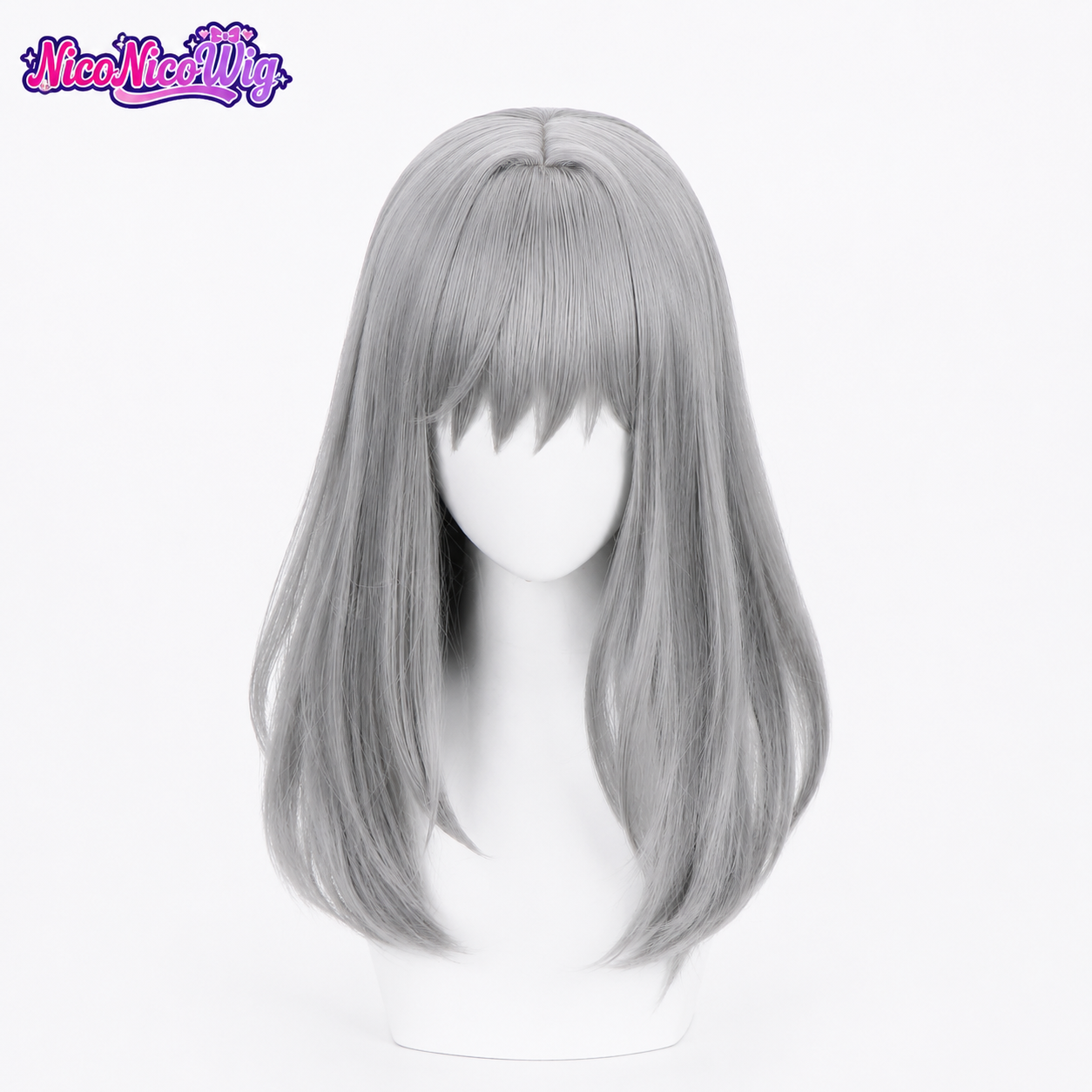 Blue Archive Shiroko Sunaookami Cosplay Wig  Realistic Scalp Top