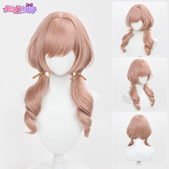 NIKKE:Bready Cosplay Wig  Realistic Scalp Top Twin Braids
