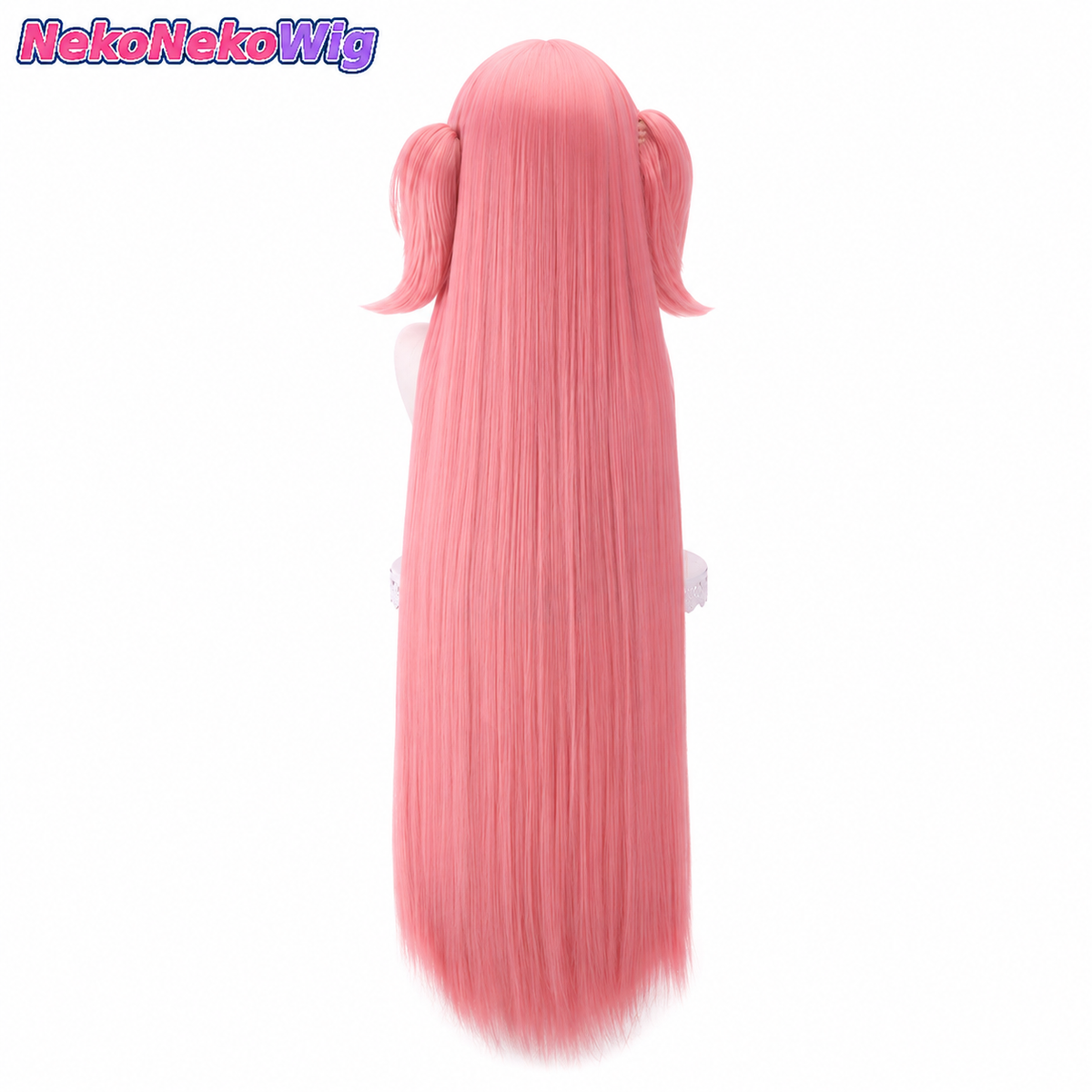 Puella Magi Madoka Magica Ultimate Madoka Cosplay Wig  Smoky Pink Twin Claw-Clip Style
