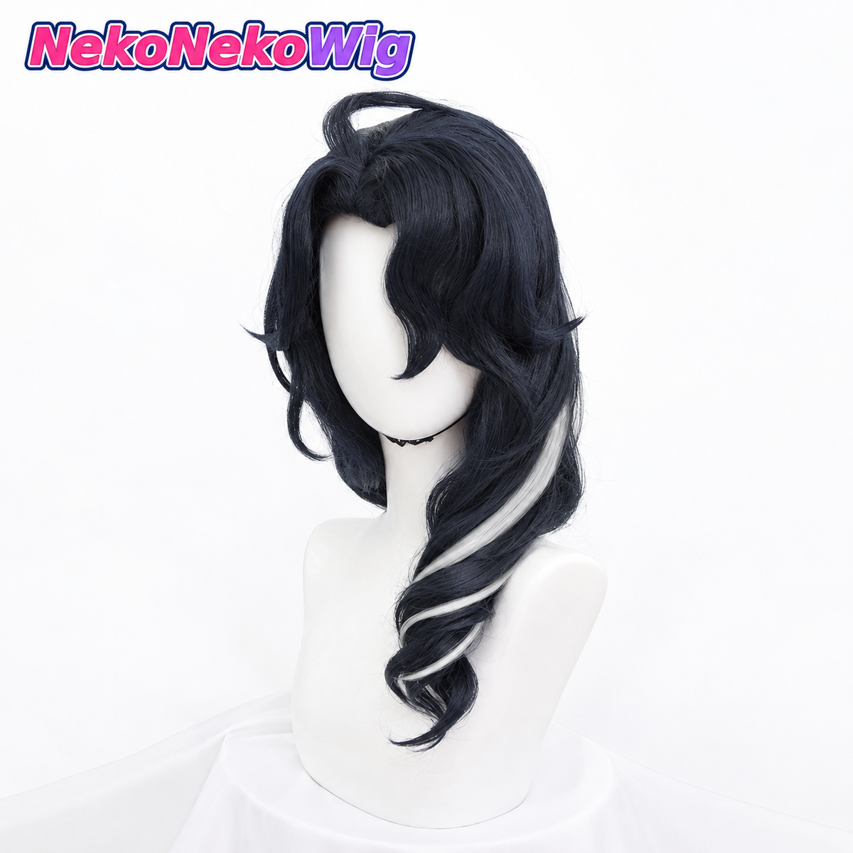 Genshin Impact Pantalone Cosplay Wig  Gradient Fatui Harbinger Character Style