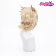 Genshin Impact Albedo Cosplay Wig - Blonde Layered Hair