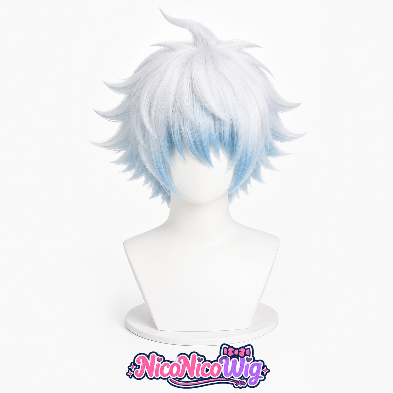 Gintama Gintoki Sakata Cosplay Wig  Pre-Teased Fluffy Top with Custom Gradient Color