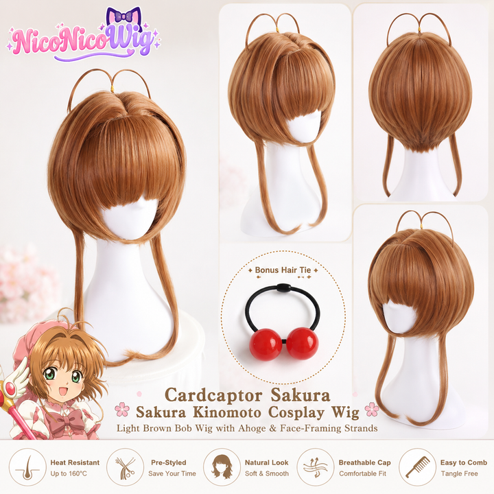Cardcaptor Sakura Sakura Kinomoto Cosplay Wig