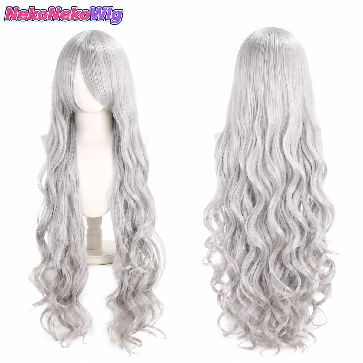 100cm Long Wavy Cosplay Wig – Multi-Color Big Wave Style