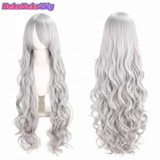 100cm Long Wavy Cosplay Wig – Multi-Color Big Wave Style