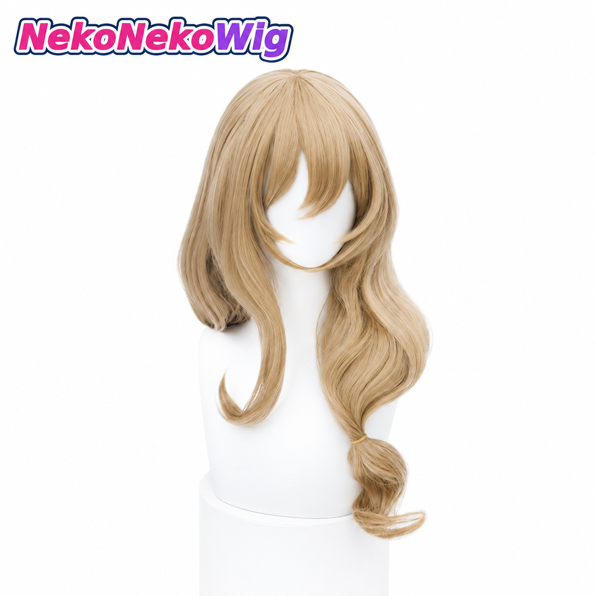 Genshin Impact Lisa Cosplay Wig  Long Slightly Curled Character Hairstyle