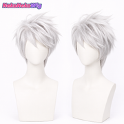 Naruto Kakashi Hatake Cosplay Wig – Silver Gray Spiky Ninja Style