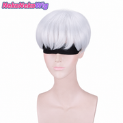 NieR:Automata 9S Cosplay Wig – Silver White Short Android Character Hairstyle