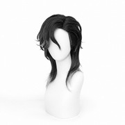 Identity V Knight Cosplay Wig - Black and Gray Layered Mullet