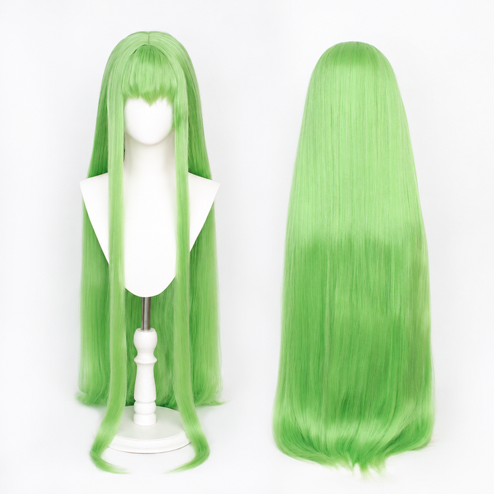 Code Geass C.C. Cosplay Wig  Long Straight Green Hair