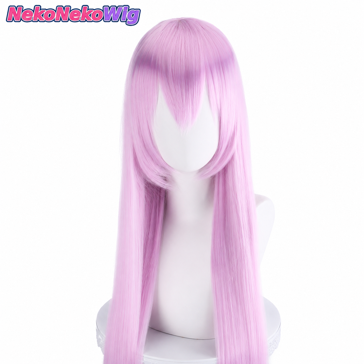 Engage Kiss Kisara Cosplay Wig  Pink-Purple Long Straight Demon Girl Style