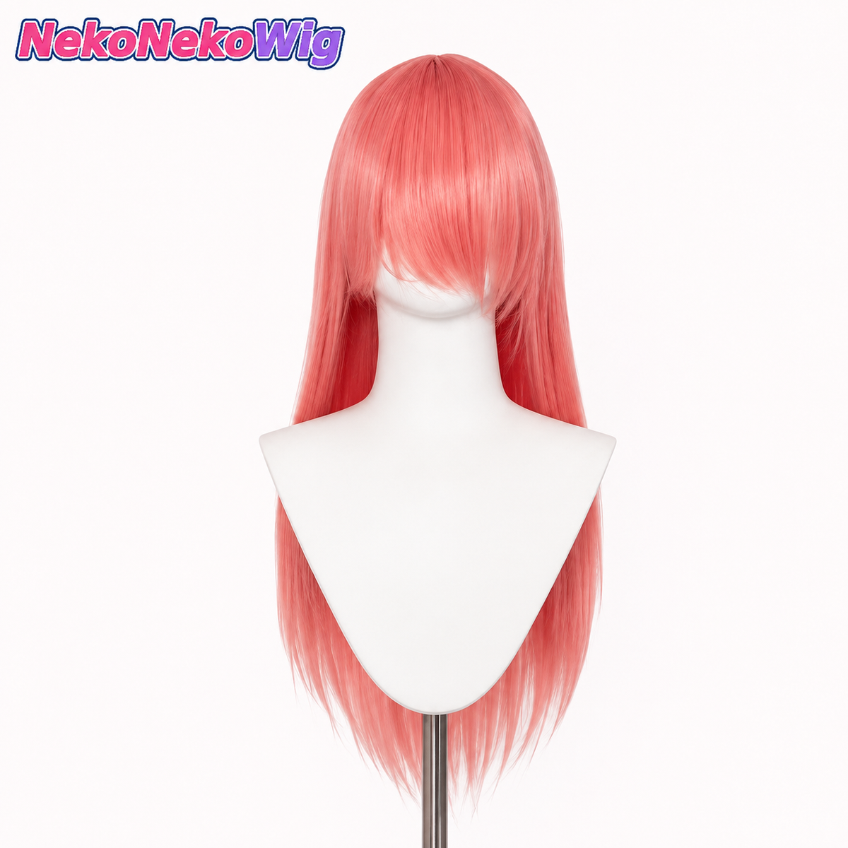 60cm Multi-Color Long Straight Cosplay Wig – Buckle Net Style