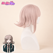 Danganronpa 2 Chiaki Nanami Cosplay Wig  Short Pink Anime Wig