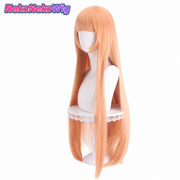 The Angel Next Door Spoils Me Rotten Mahiru Shiina Cosplay Wig  100cm Warm Orange Mix