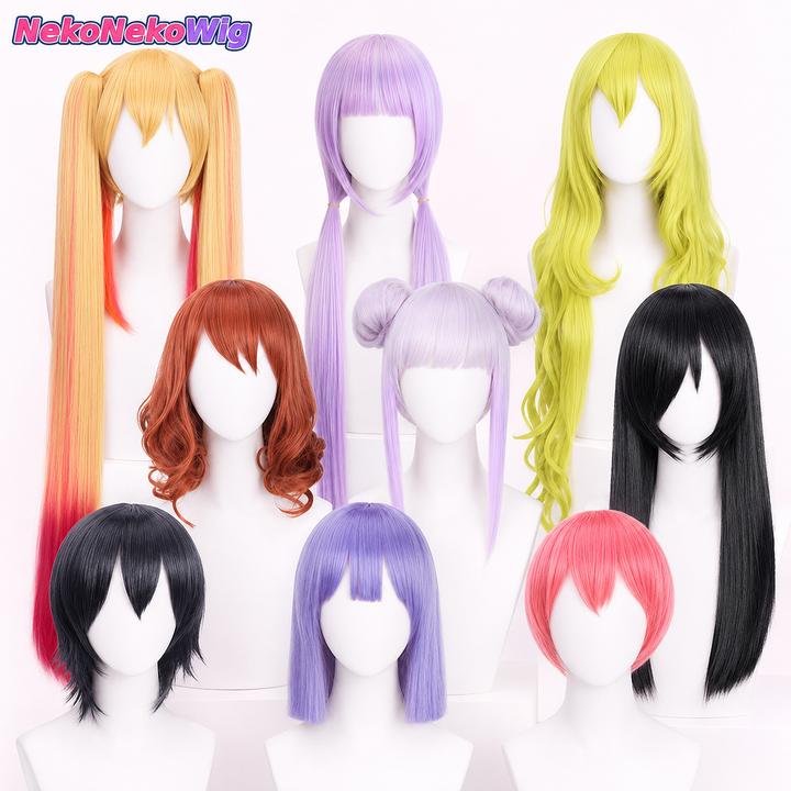 Miss Kobayashi's Dragon Maid Kanna, Tohru & Lucoa Cosplay Wig – Multi-Character Styles