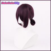 Chainsaw Man Reze Cosplay Wig  Brown-Purple Anime Character Style