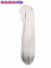Re:ZERO Emilia Cosplay Wig  Anime Character Style with Separate Headpiece Option
