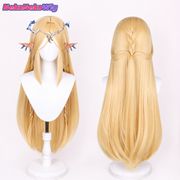 Wuthering Waves Cartethyia Cosplay Wig  Long Braided Scalp-Top Style