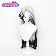 Honkai Star Rail Boothill Cosplay Wig - Long Silver White Hair with Black Ends