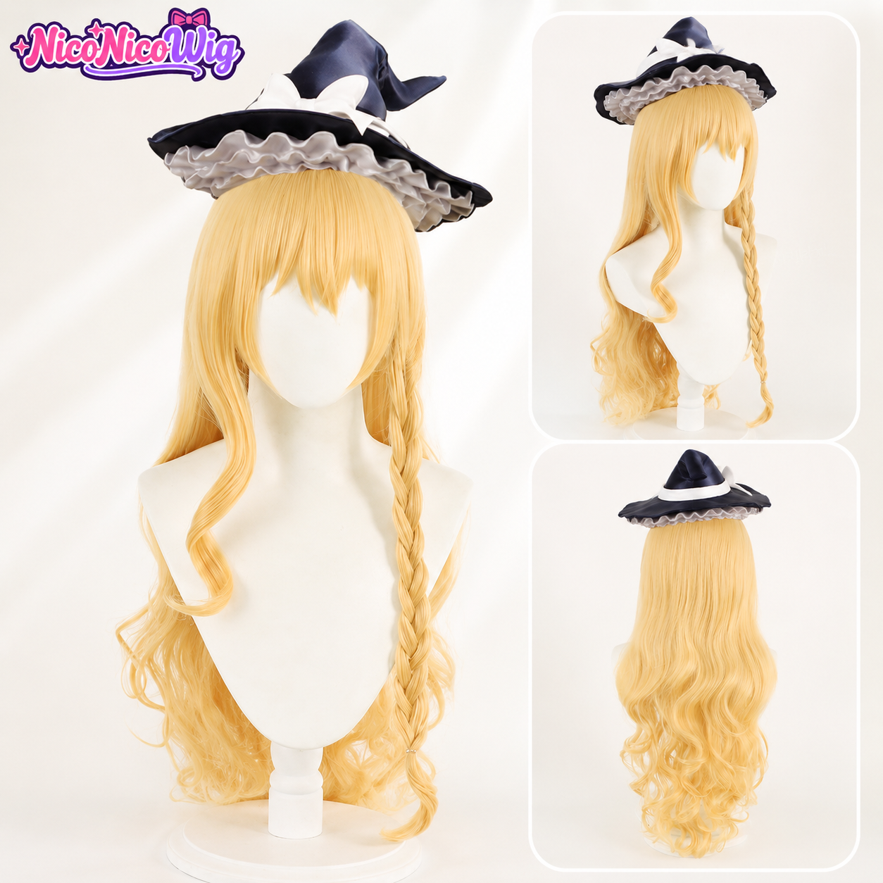 Touhou Project Marisa Kirisame Cosplay Wig  Blonde Anime Wig